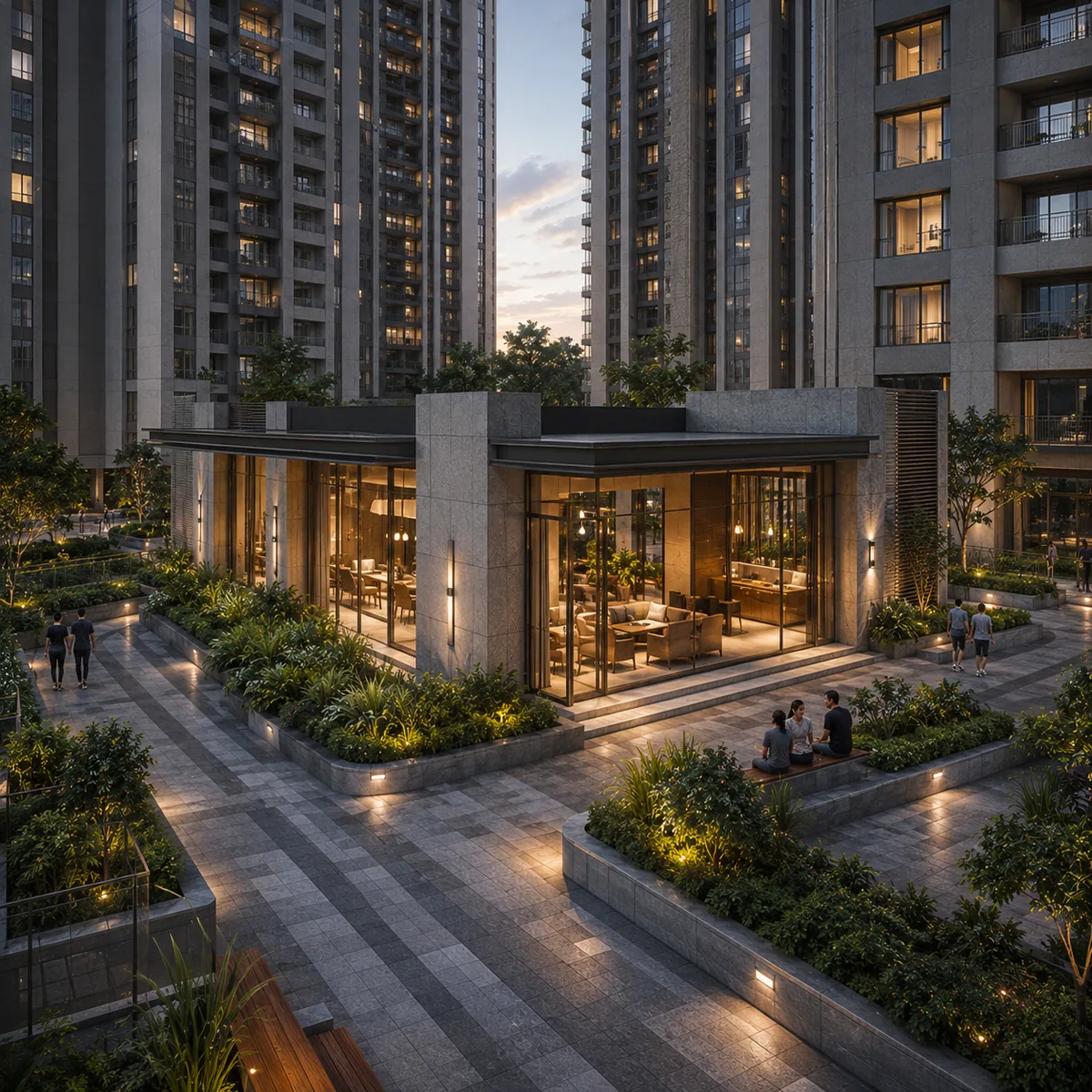 Pride Tumkur Road indicative standalone clubhouse set within the podium landscape at Doddabidarakallu, Nagasandra Pride Tumkur Road indicative standalone clubhouse set within the podium landscape at Doddabidarakallu, Nagasandra